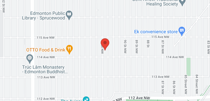 map of 11415 92 ST NW